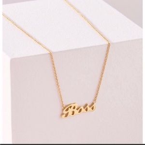 NWT - Stella & Dot ~ Boss necklace ~ gold plated